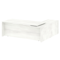 Стол руководителя угловой, левый Yalta LT.C-22 L снежная патина